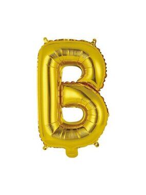 Gold Letter "B" Foil Balloon 14 Inches By Celebrate It